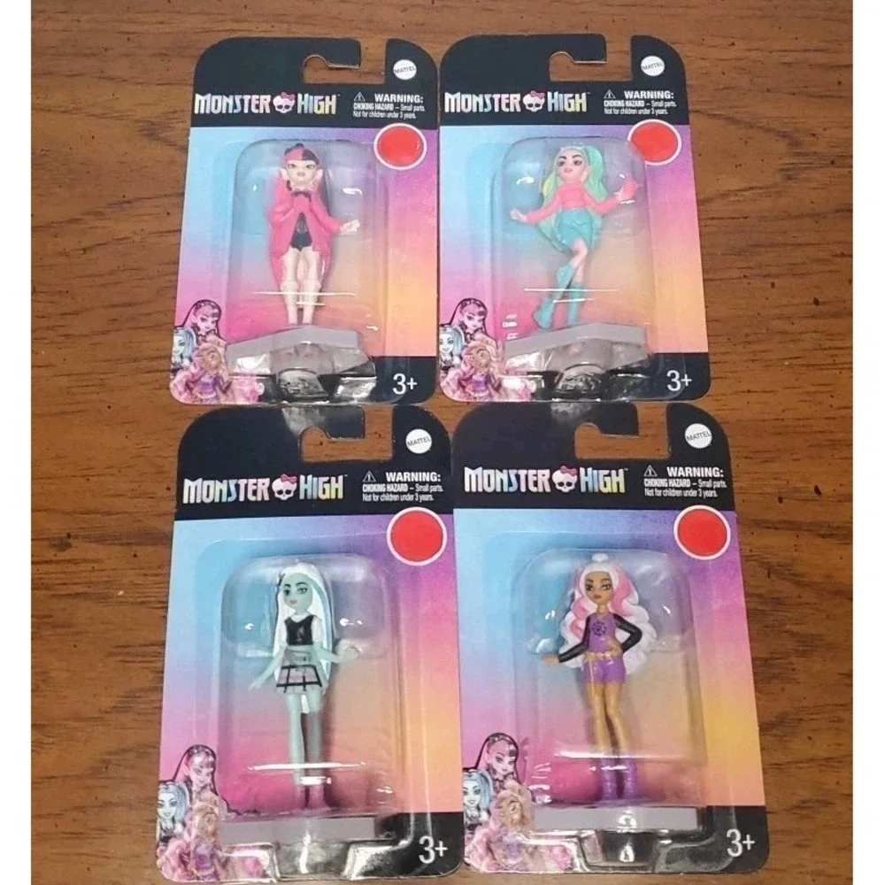 Monster High Cake Topper Set of 4 Factory Sealed Brand New Mattel NIP MOC